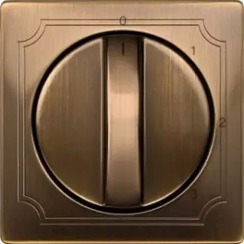 MTN316943 Центр. плата трёхтактного рег. частоты вращения, System Design, цвет античная латунь Merten