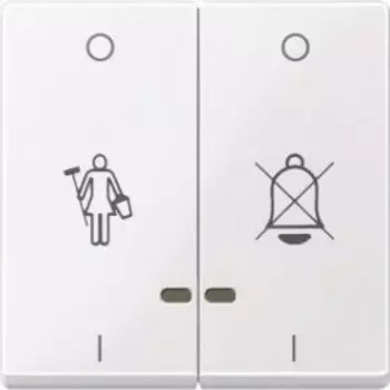 MTN3429-0325 Две клавиши "переч.звонок","горн" св.ин.активный белый Merten