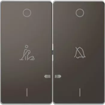 MTN3429-6034 D-life клавиша 2-ная, линзой led, символ: звонок/горничная, антрацит Merten