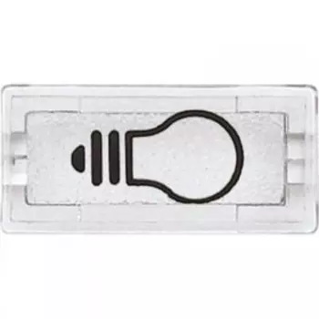 MTN395669 Символы прямоуг., прозрач. /лампочка/ Merten