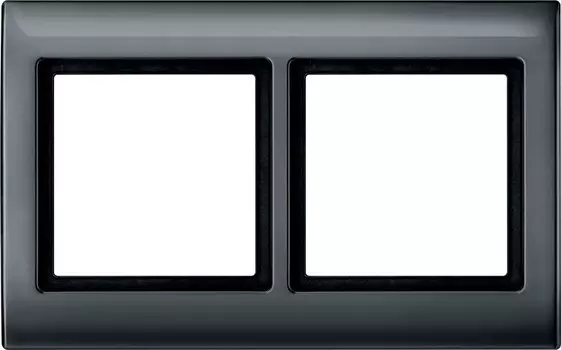 MTN400214 Рамка Aquadesign Антрацит 2-постовая Merten