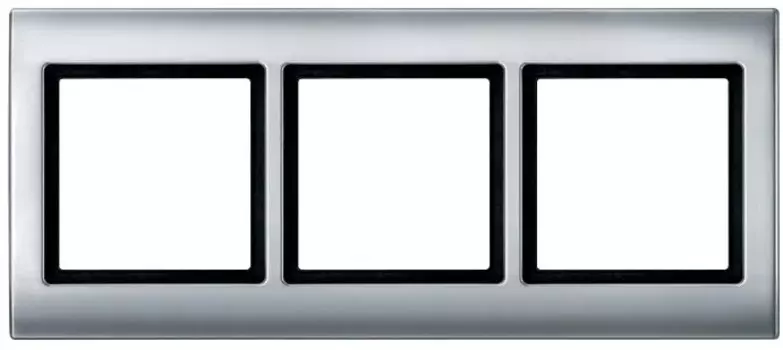 MTN400360 Рамка Aquadesign Алюминий 3-постовая Merten