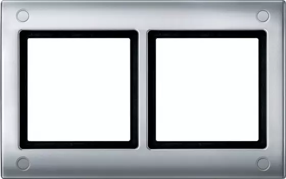 MTN401260 Рамка Aquadesign Алюминий 2-постовая Merten