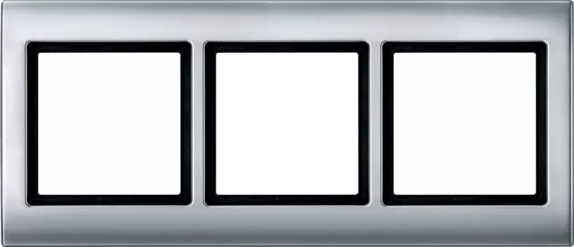 MTN401360 Рамка Aquadesign Алюминий 3-постовая Merten