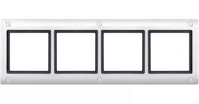 MTN401419 Рамка Aquadesign Полярный белый 4-постовая Merten