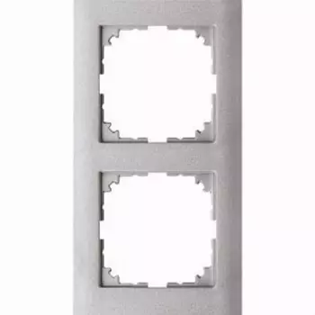 MTN4020-3660 Рамка M-Pure Алюминий 2-постовая Merten