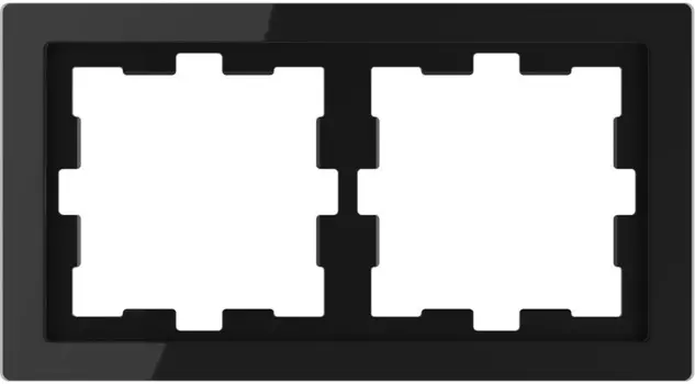 MTN4020-6503 Рамка D-Life Черный оникс 2-постовая Merten