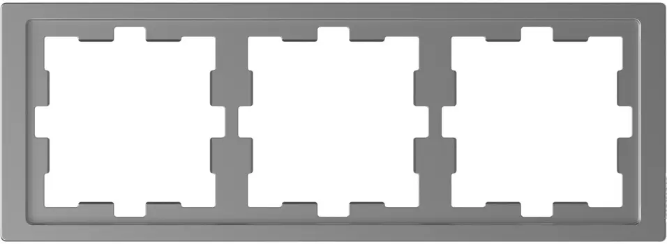 MTN4030-6536 Рамка D-Life Нержавеющая сталь 3-постовая Merten