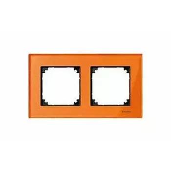 MTN404202 Рамка M-Elegance Оранжевый кальцит 2-постовая Merten