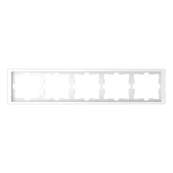 MTN4050-6535 Рамка D-Life Белый лотос 5-постовая Merten