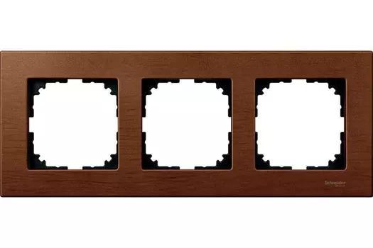 MTN4053-3472 Рамка M-Elegance Вишня 3-постовая Merten