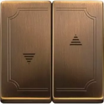 MTN411543 Клавиша х2 для жалюзи, античная латунь Merten