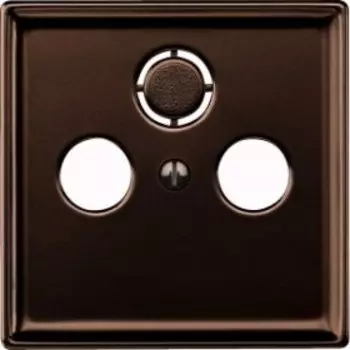 MTN4123-4015 Накладка TV/FM/SAT, коричневый, Merten