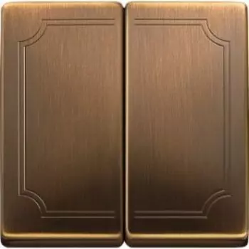 MTN412543 Клавиша x2, античная латунь Merten