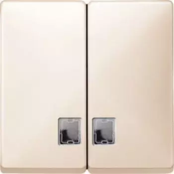 MTN413544 2 клавиши с окном подсв бежевый Merten