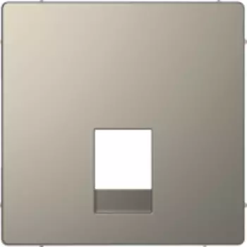MTN4215-6050 D-life центральная накладка для розетки 2-ной RJ11/RJ12, никель Merten