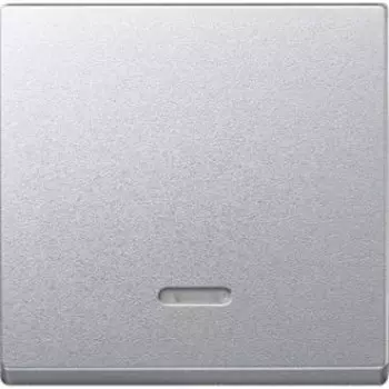 MTN431060 Клавиша с окошком для св.инд. алюминий Merten