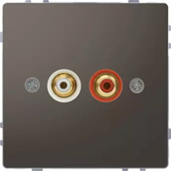 MTN4350-6034 D-life аудиорозетка с модул. тюльпан, антрацит Merten