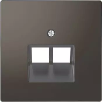 MTN4522-6034 D-life центральная накладка для розетки 2-ной RJ45, антрацит Merten