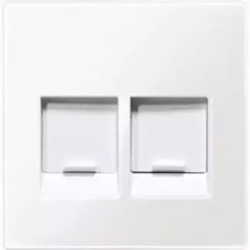 MTN4562-0325 Центр.плата для мод.штеп.раз-в,2 пос.с шт.активный белый Merten