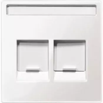 MTN4564-0319 Центр.плата для модул.штепсел.раз-в,2 пост.белый Merten