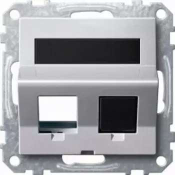 MTN4568-0460 Наклонная плата для keystone RJ45 алюминий Merten