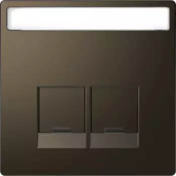 MTN4574-6052 D-life центральная накладка для 2-х модульных разъемов se, мокко Merten