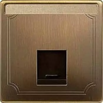 MTN466443 Центр.плата для розетки schneider electric,1п античная латунь Merten