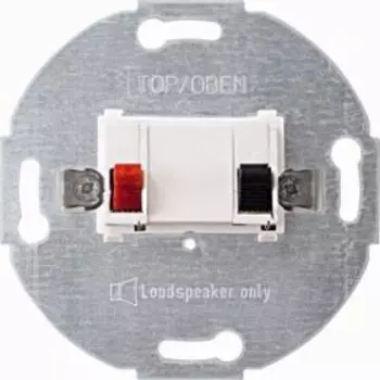 MTN466919 Механизм розетки для громкогов.,пол-белый. Merten