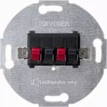 MTN467014 Механизм розетки для аудио быстрозажим,х4,антрацит Merten