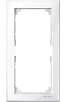 MTN478819 Рамка без перегородки M-Smart Белый 2-постовая Merten