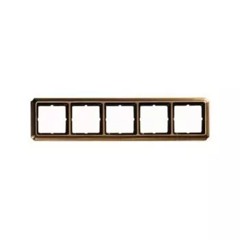 MTN483543 Рамка Antik Античная латунь 5-постовая Merten
