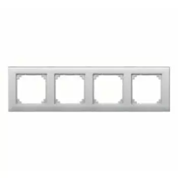 MTN486460 Рамка M-Plan Алюминий 4-постовая Merten