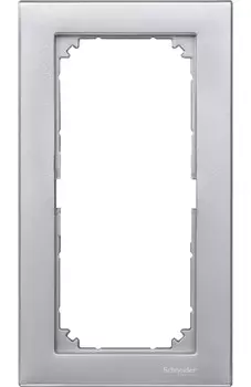 MTN488860 Рамка M-Plan Алюминий 2-постовая Merten