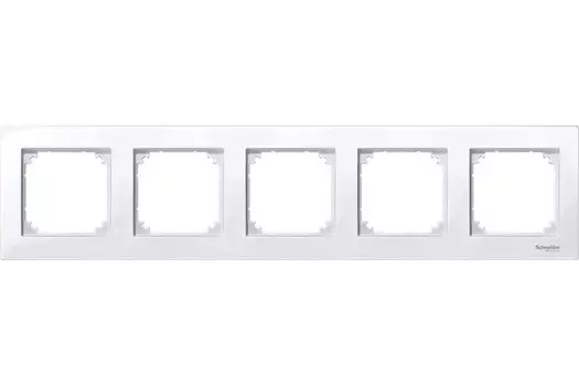 MTN515525 Рамка M-Plan Активный белый 5-постовая Merten