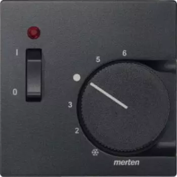 MTN536114 Центр. плата терморег. с выкл., SYSTEM M, цвет антрацит Merten