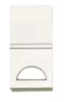 N2101.9 BL Клавиша 1-клавишного 1-модульного выключателя/переключателя/кнопки с окном для шильдика с символом, серия Zenit, цвет альпийский белый, ABB