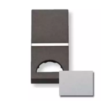 N2101.9 PL Клавиша 1-клавишного 1-модульного выключателя/переключателя/кнопки с окном для шильдика с символом, серия Zenit, цвет серебристый, ABB