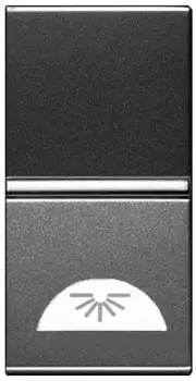 N2104.2 AN Механизм 1-клавишной кнопки с клавишей и символом "СВЕТ", 1-модульный, серия Zenit, цвет антрацит, ABB