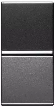 N2104.7 AN Механизм 1-клавишной кнопки с нормально-открытым контактом с клавишей без символа, 1-модульный, серия Zenit, цвет антрацит, ABB