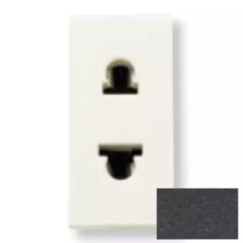 N2135 AN Розетка стандартная смешанная в сборе без заземления, 16А / 250В, серия Zenit, цвет антрацит, ABB