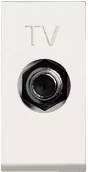 N2150 BL Розетка TV одиноч.,Zenit,белый, ABB