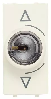 N2153.1 BL Механизм переключателя с ключом на 3 положения, 1-модульный, серия Zenit, цвет альпийский белый, ABB