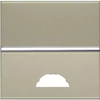 N2201.9 CV Клавиша 1-клавишного 2-модульного выключателя/переключателя/кнопки с окном для шильдика с символом, серия Zenit, цвет шампань, ABB