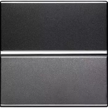 N2204.6 AN Механизм 1-клавишной кнопки с нормально-закрытым контактом с клавишей без символа, 2-модульный, серия Zenit, цвет антрацит, ABB