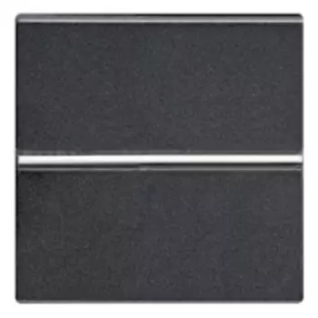 N2204.7 AN Механизм 1-клавишной кнопки с нормально-открытым контактом с клавишей без символа, 2-модульный, серия Zenit, цвет антрацит, ABB