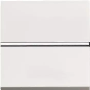 N2204.7 BL Механизм 1-клавишной кнопки с нормально-открытым контактом с клавишей без символа, 2-модульный, серия Zenit, цвет альпийский белый, ABB