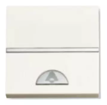 N2204 BL Механизм 1-клавишной кнопки с клавишей и символом "ЗВОНОК", 2-модульный, серия Zenit, цвет альпийский белый, ABB