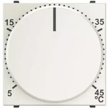 N2240.3 BL Механизм терморегулятора для тёплых полов с выносным датчиком температуры, 10А/250В, серия Zenit, цвет альпийский белый, ABB