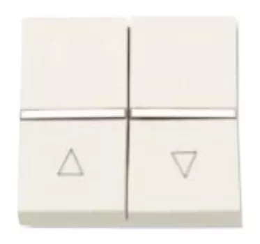 N2244.1 BL Механизм выключателя жалюзи клавишный, с фиксацией, 2-модульный, серия Zenit, цвет альпийский белый, ABB